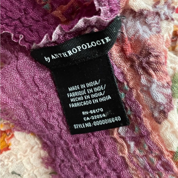 Anthropologie stunning floral wool blend scarf - Picture 6 of 6